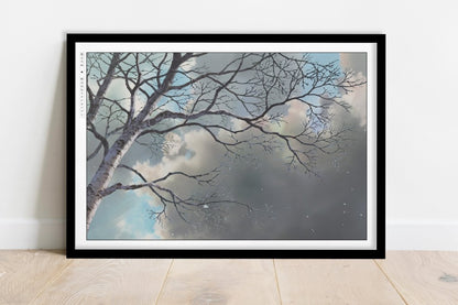 Studio Ghibli - Beneath the Clouds - Art Only - Black Frame