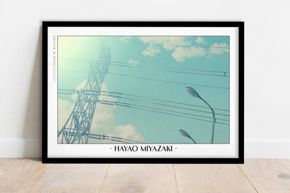 Studio Ghibli - Summer in the City - Artist Name - Black Frame