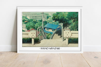 Studio Ghibli - Summer Memories - Artist Name - White Frame