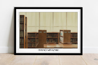 Studio Ghibli - Echoes of Youth - Artist Name - Black Frame