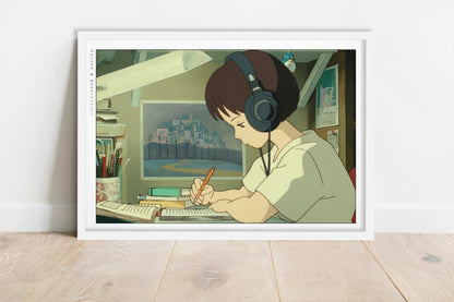 Studio Ghibli - Letters of Youth - Art Only - White Frame