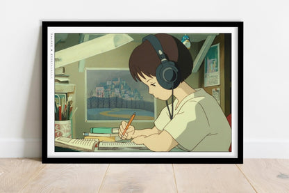 Studio Ghibli - Letters of Youth - Art Only - Black Frame