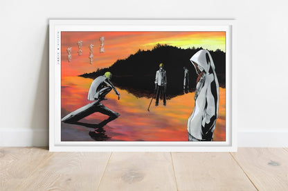 Kubo - Sunset - Art Only - White Frame