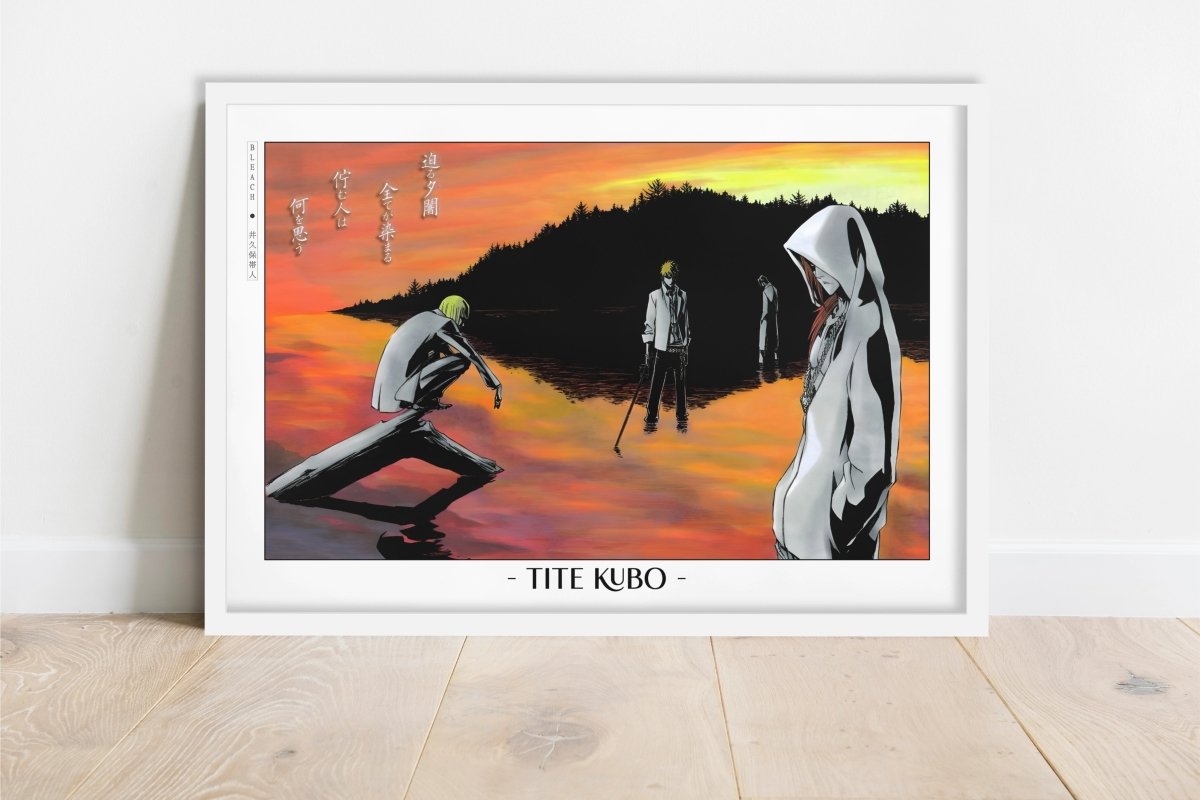 Kubo - Sunset - Artist Name - White Frame