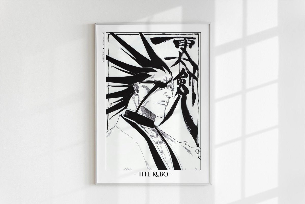 Kubo - Kenpachi Zaraki - Artist Name - White Frame