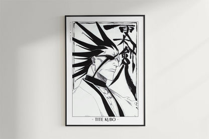 Kubo - Kenpachi Zaraki - Artist Name - Black Frame