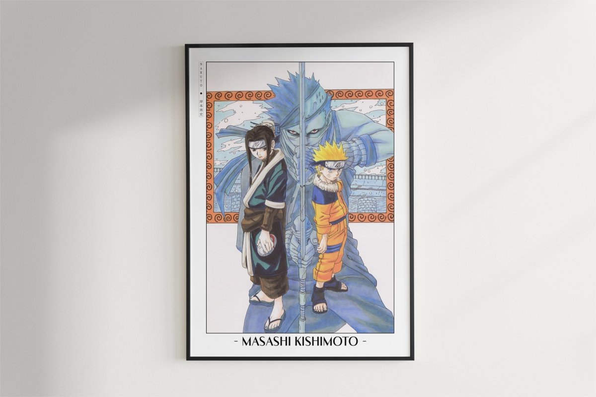 Kishimoto - Land of Waves - Artist Name - Black Frame