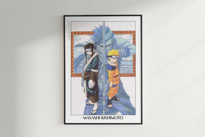 Kishimoto - Land of Waves - Artist Name - Black Frame