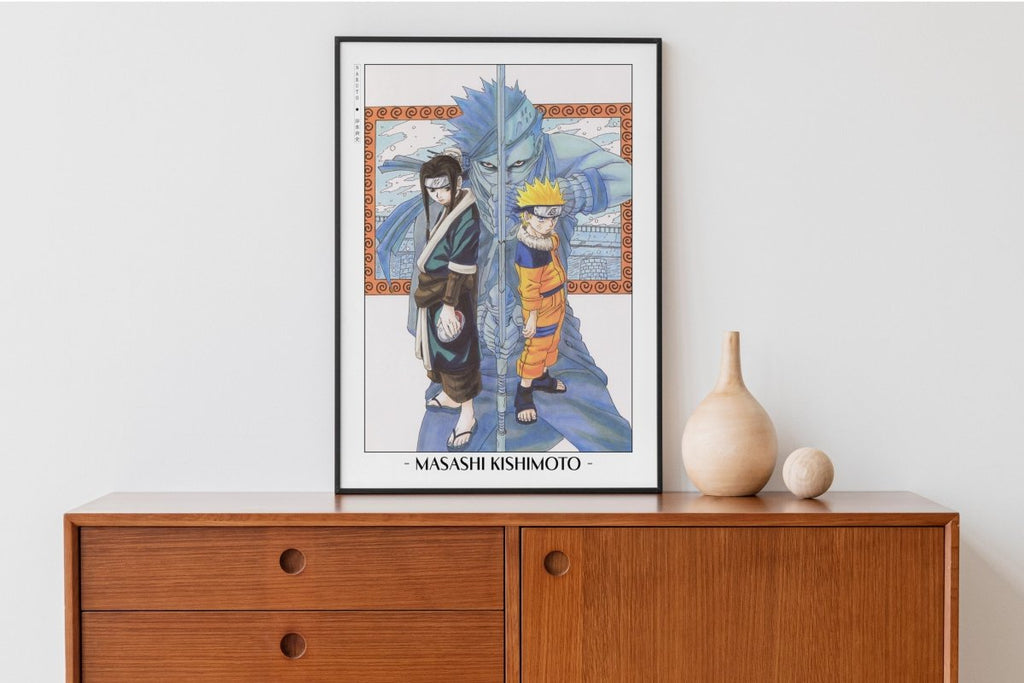 Kishimoto - Land of Waves - Artist Name with Decor