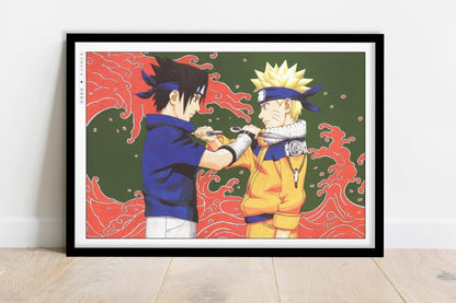 Kishimoto - Young Rivals - Art Only - Black Frame