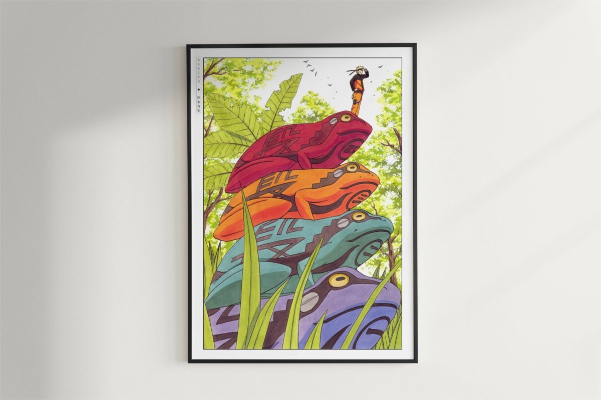 Kishimoto - Mount Myoboku - Art Only - Black Frame