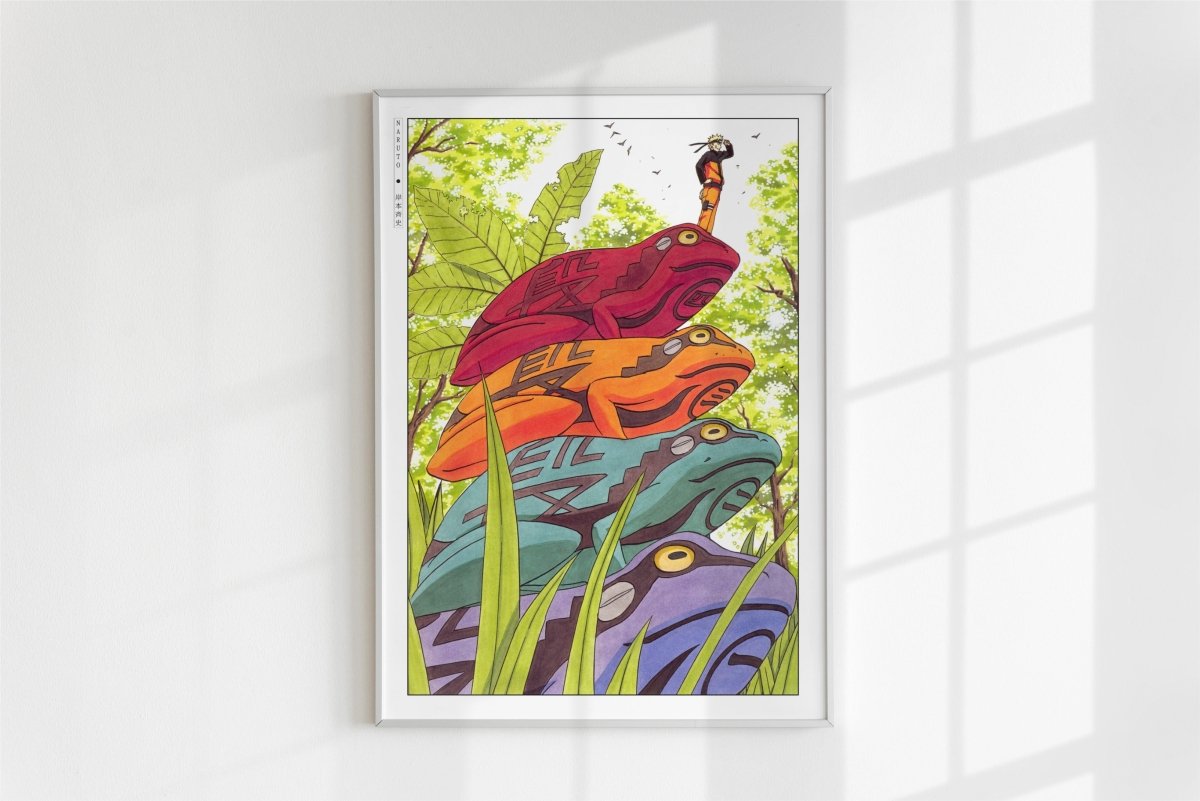 Kishimoto - Mount Myoboku - Art Only - White Frame