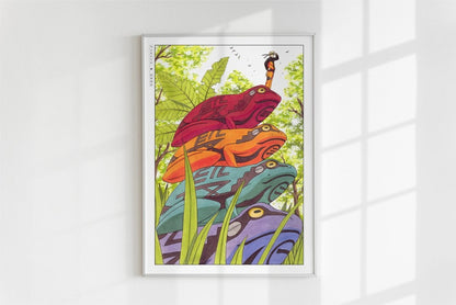 Kishimoto - Mount Myoboku - Art Only - White Frame