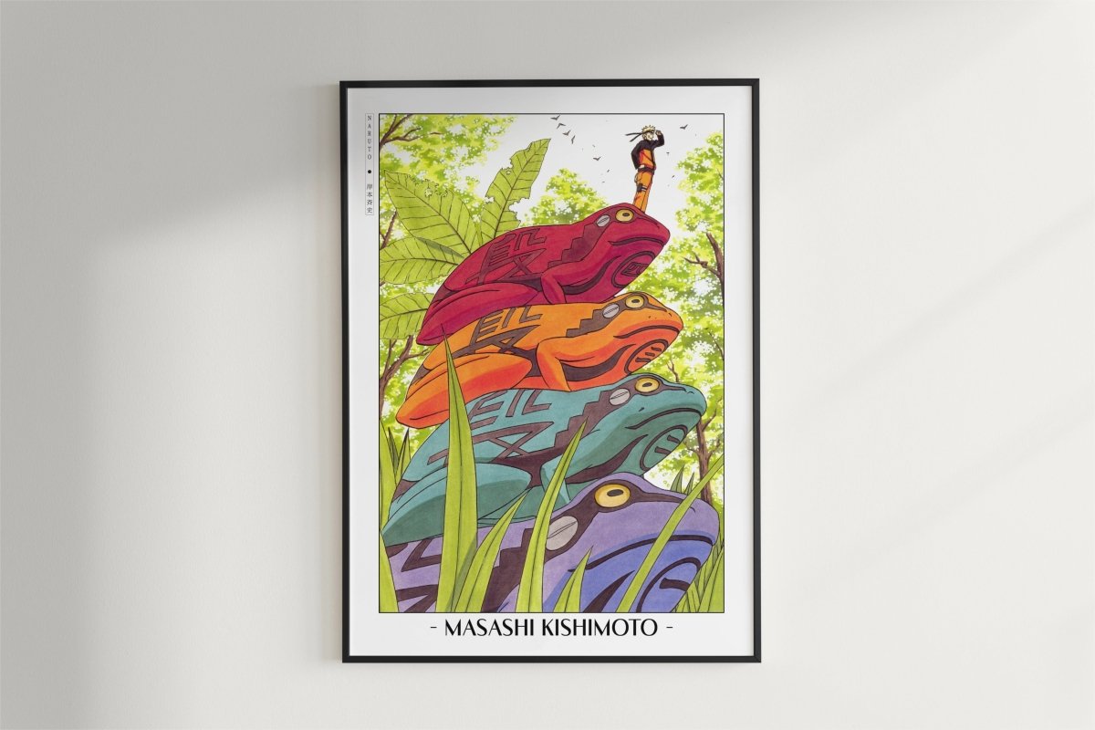 Kishimoto - Mount Myoboku - Artist Name - Black Frame