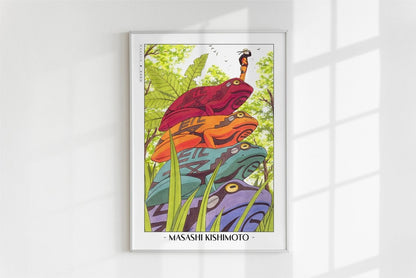 Kishimoto - Mount Myoboku - Artist Name - White Frame