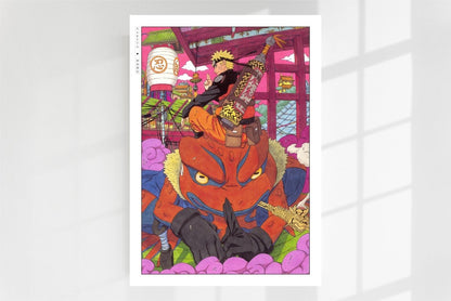 Kishimoto - Gamakichi - Art Only - White Frame