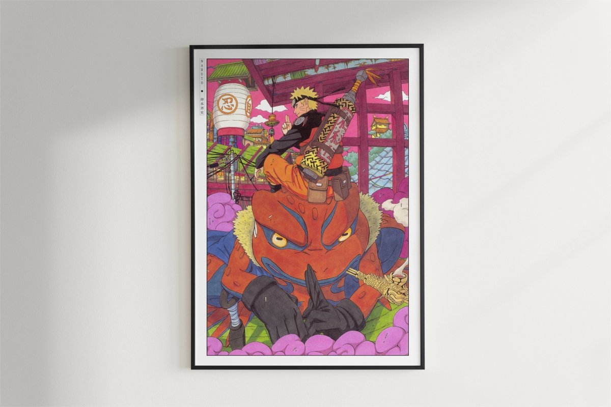 Kishimoto - Gamakichi - Art Only - Black Frame