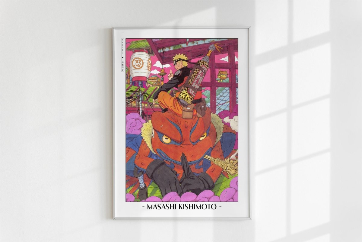 Kishimoto - Gamakichi - Artist Name - White Frame