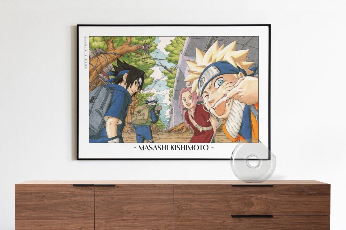 Kishimoto - Team 7 - Artist Name with Decor
