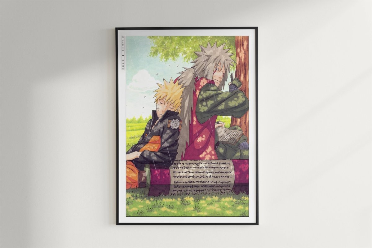 Kishimoto - Jiraiya Sensei - Art Only - Black Frame