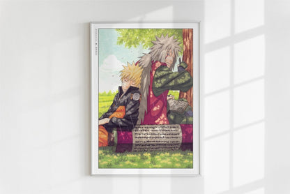 Kishimoto - Jiraiya Sensei - Art Only - White Frame