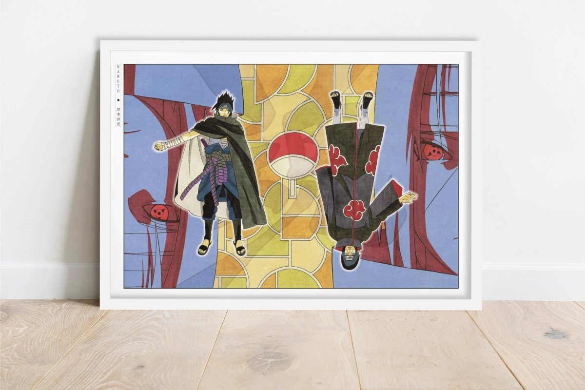 Kishimoto - The Uchiha Brothers - Art Only - White Frame