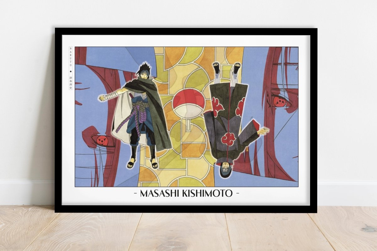 Kishimoto - The Uchiha Brothers - Artist Name - Black Frame