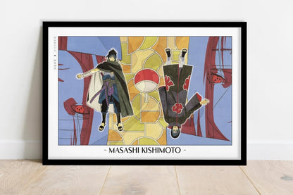 Kishimoto - The Uchiha Brothers - Artist Name - Black Frame