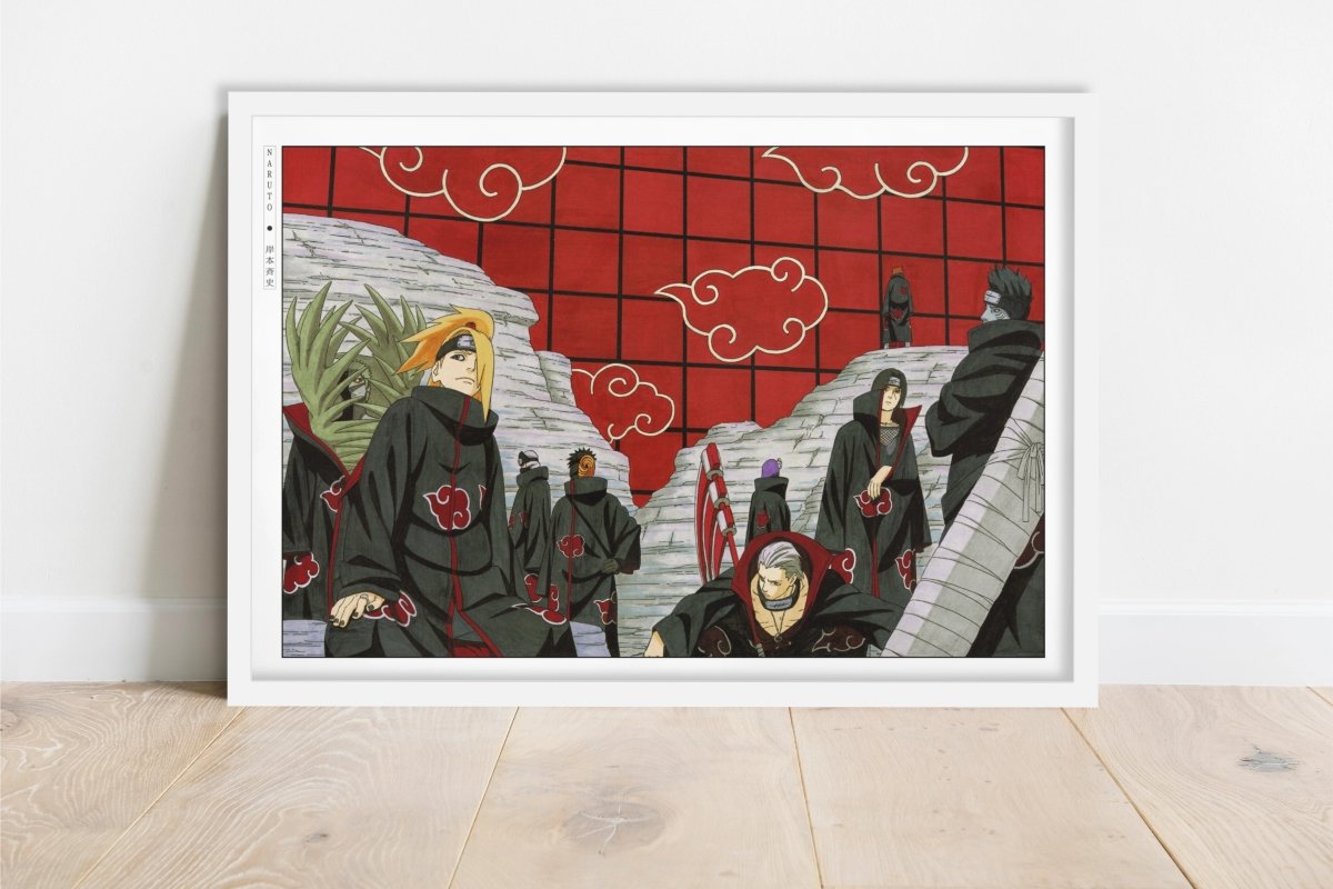 Kishimoto - Akatsuki - Art Only - White Frame