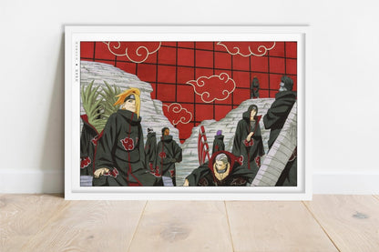 Kishimoto - Akatsuki - Art Only - White Frame