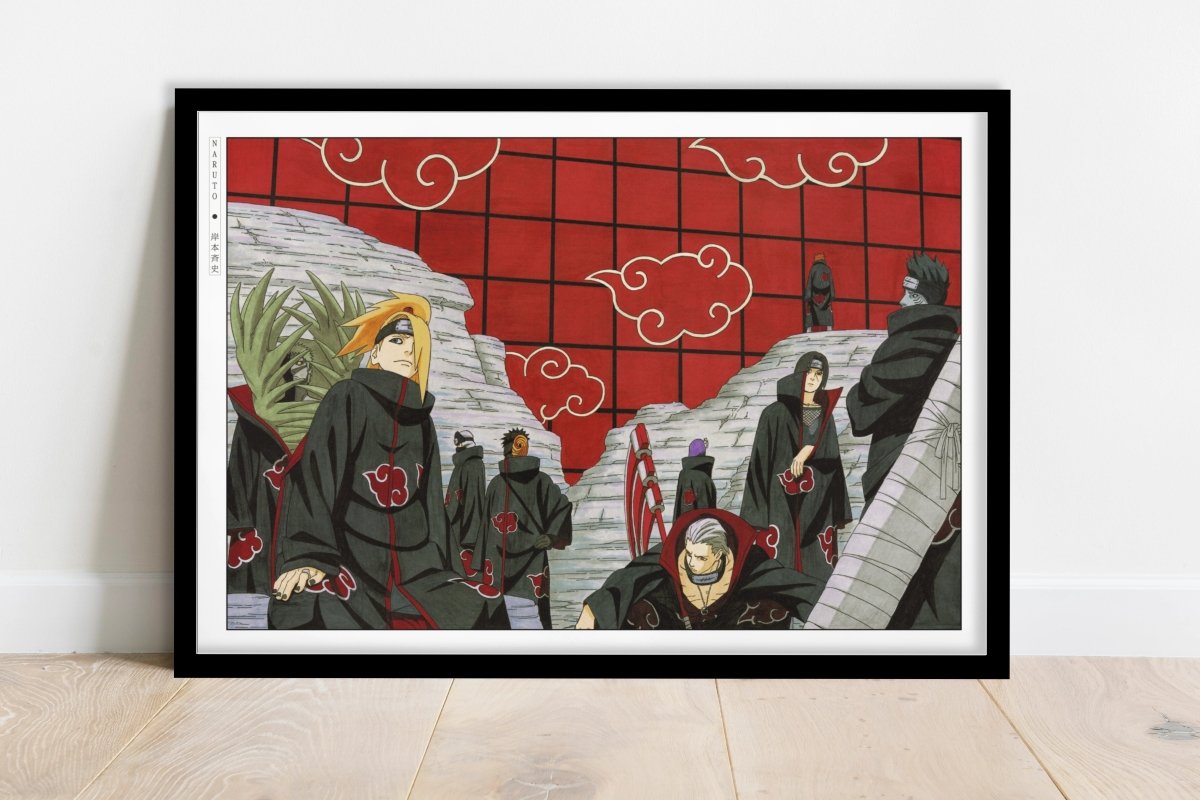 Kishimoto - Akatsuki - Art Only - Black Frame