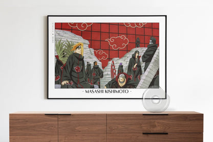 Kishimoto - Akatsuki - Artist Name with Decor