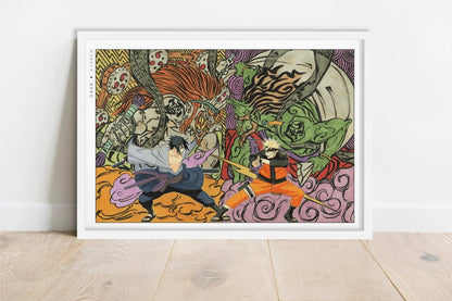 Kishimoto - Fated Rivals - Art Only - White Frame