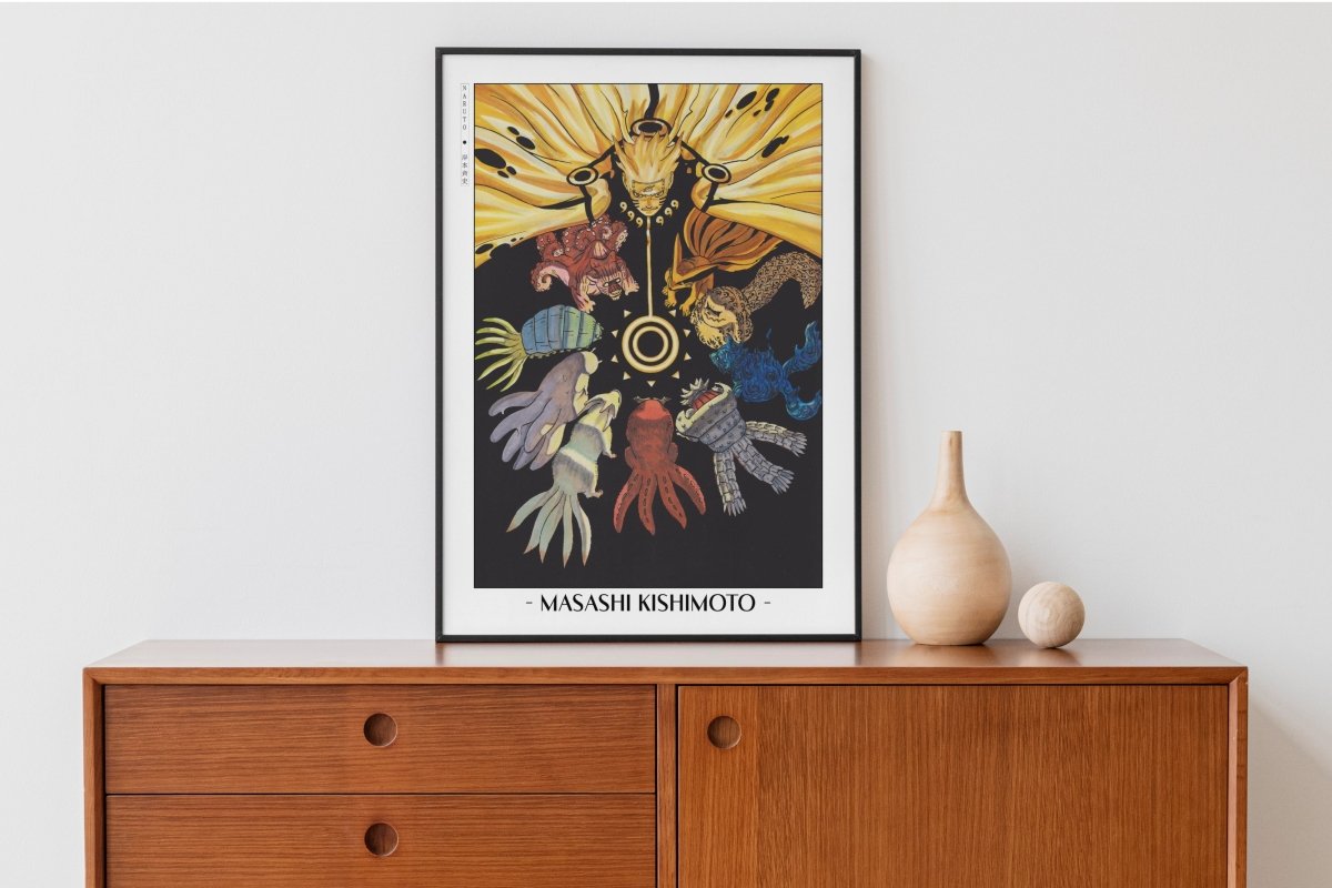 Kishimoto - Tailed Beasts - Artist Name with Decor