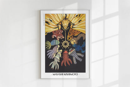 Kishimoto - Tailed Beasts - Artist Name - White Frame