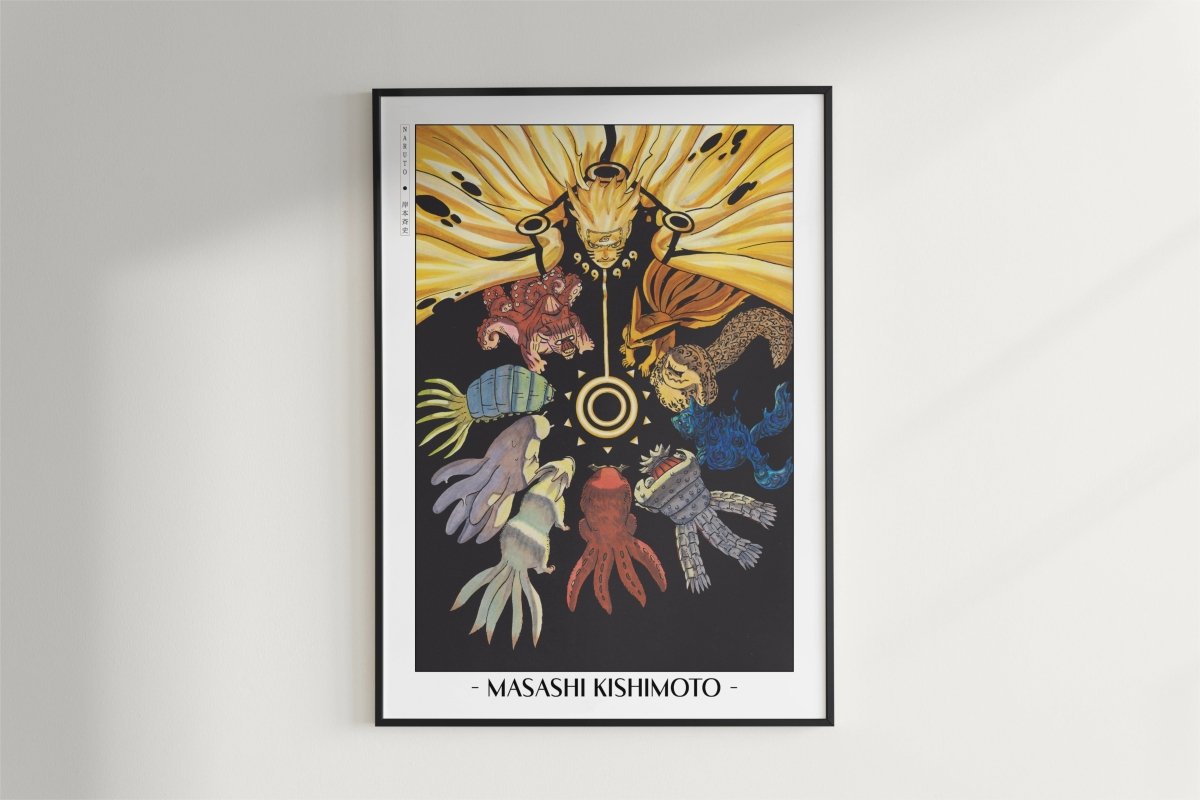 Kishimoto - Tailed Beasts - Artist Name - Black Frame
