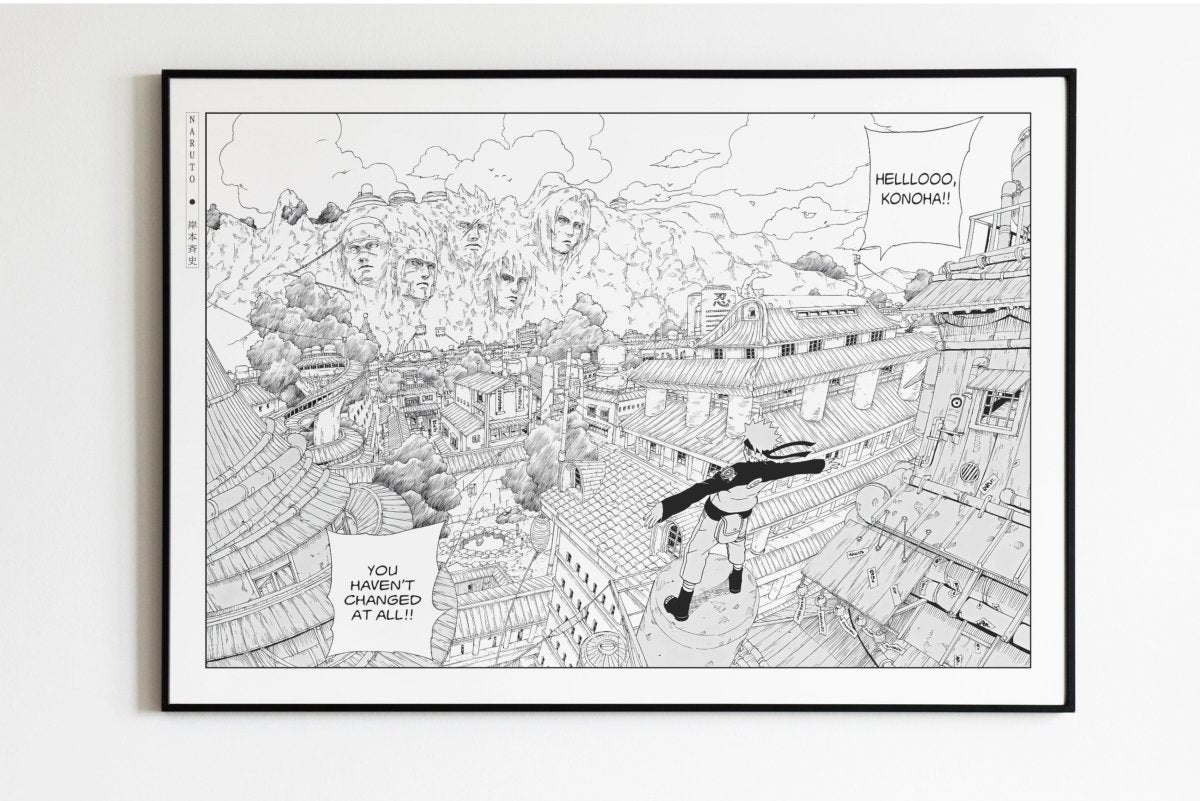 Kishimoto - Return to Konoha - Art Only - Unframed