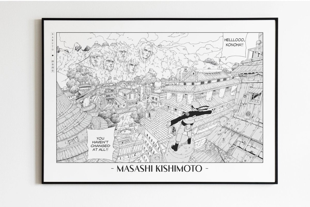 Kishimoto - Return to Konoha - Artist Name Unframed