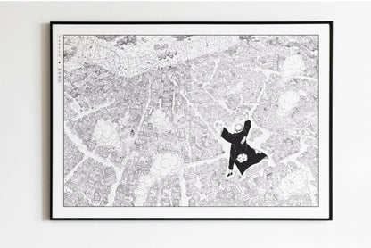 Kishimoto - Almighty Push - Art Only - Unframed