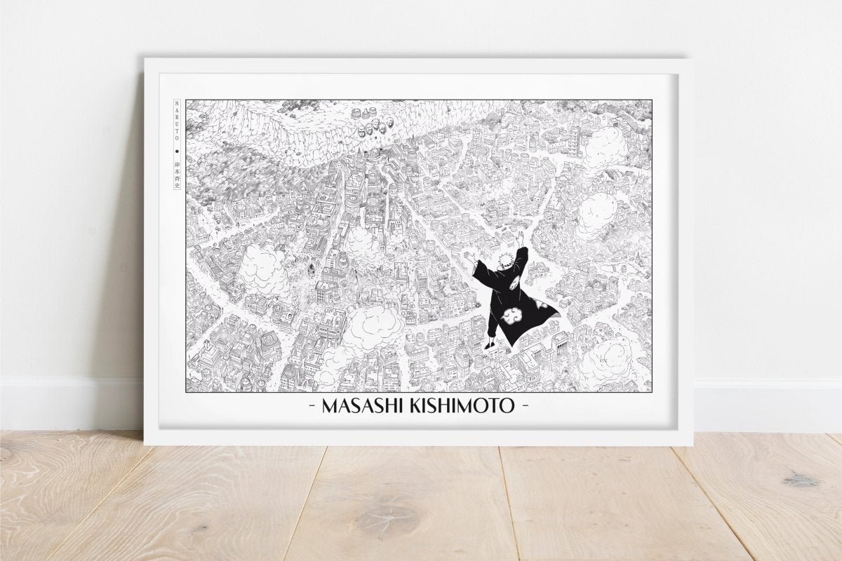 Kishimoto - Almighty Push - Artist Name - White Frame