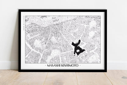 Kishimoto - Almighty Push - Artist Name - Black Frame