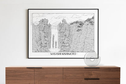 Kishimoto - Valley of the End - Artist Name with Decor