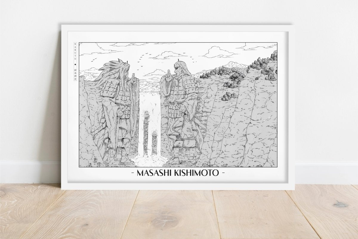 Kishimoto - Valley of the End - Artist Name - White Frame