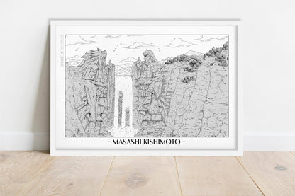 Kishimoto - Valley of the End - Artist Name - White Frame