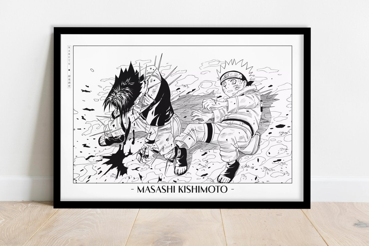 Kishimoto - Sacrifice - Artist Name - Black Frame