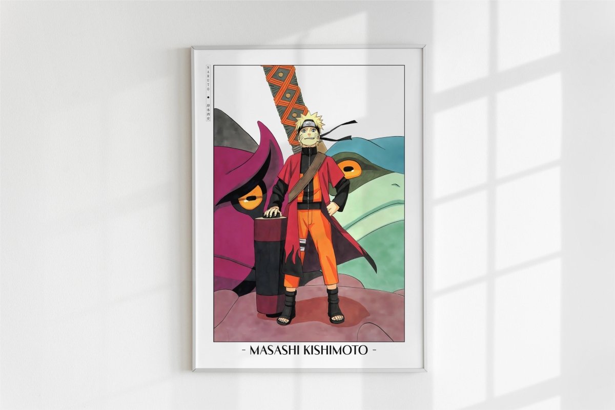 Kishimoto - Toad Sage - Artist Name - White Frame