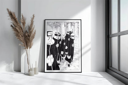 Kishimoto - Six Paths - Art Only with Decor