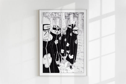 Kishimoto - Six Paths - Art Only - White Frame