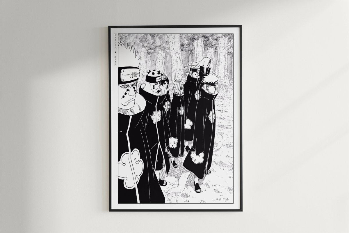 Kishimoto - Six Paths - Art Only - Black Frame