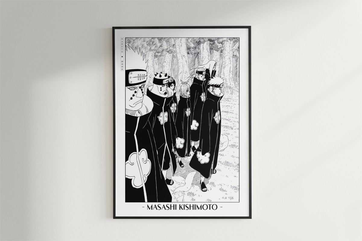Kishimoto - Six Paths - Artist Name - Black Frame